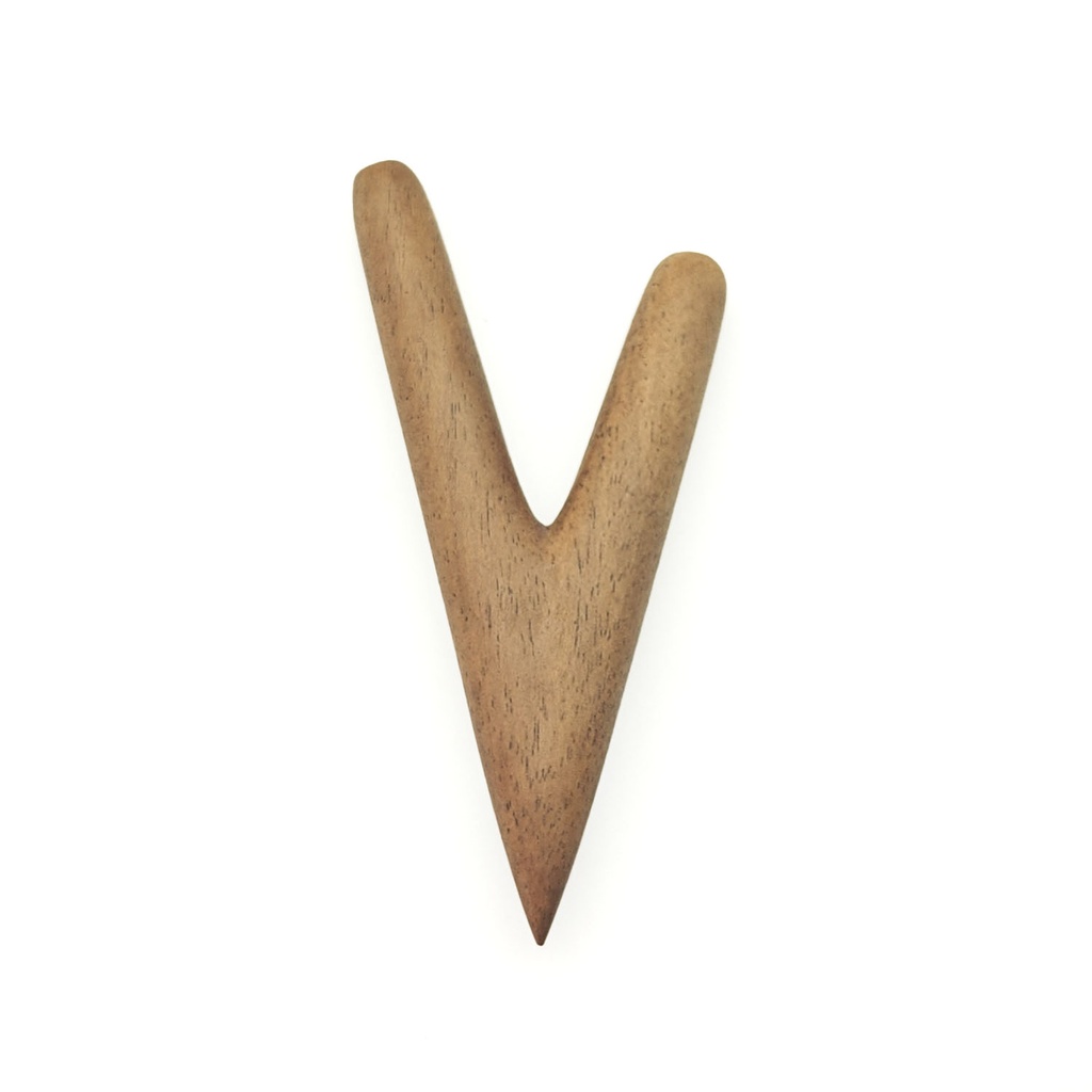 [RPA-001] Wooden Kuripe Pipe Simple (Sawo Wood)