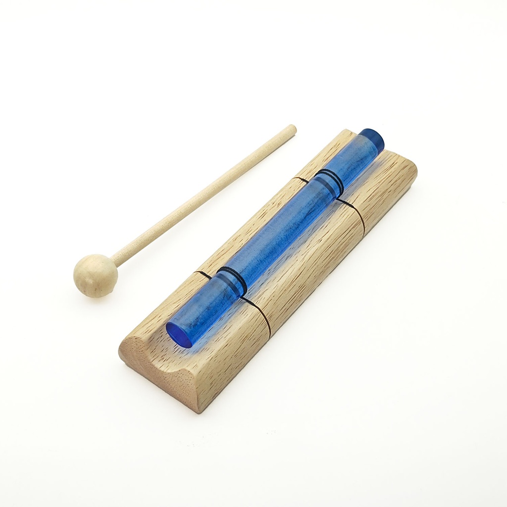 [MUI-337] Crystal Energy Chime Single Colored Dark Blue - A7 (432 Hz, 17 cm)