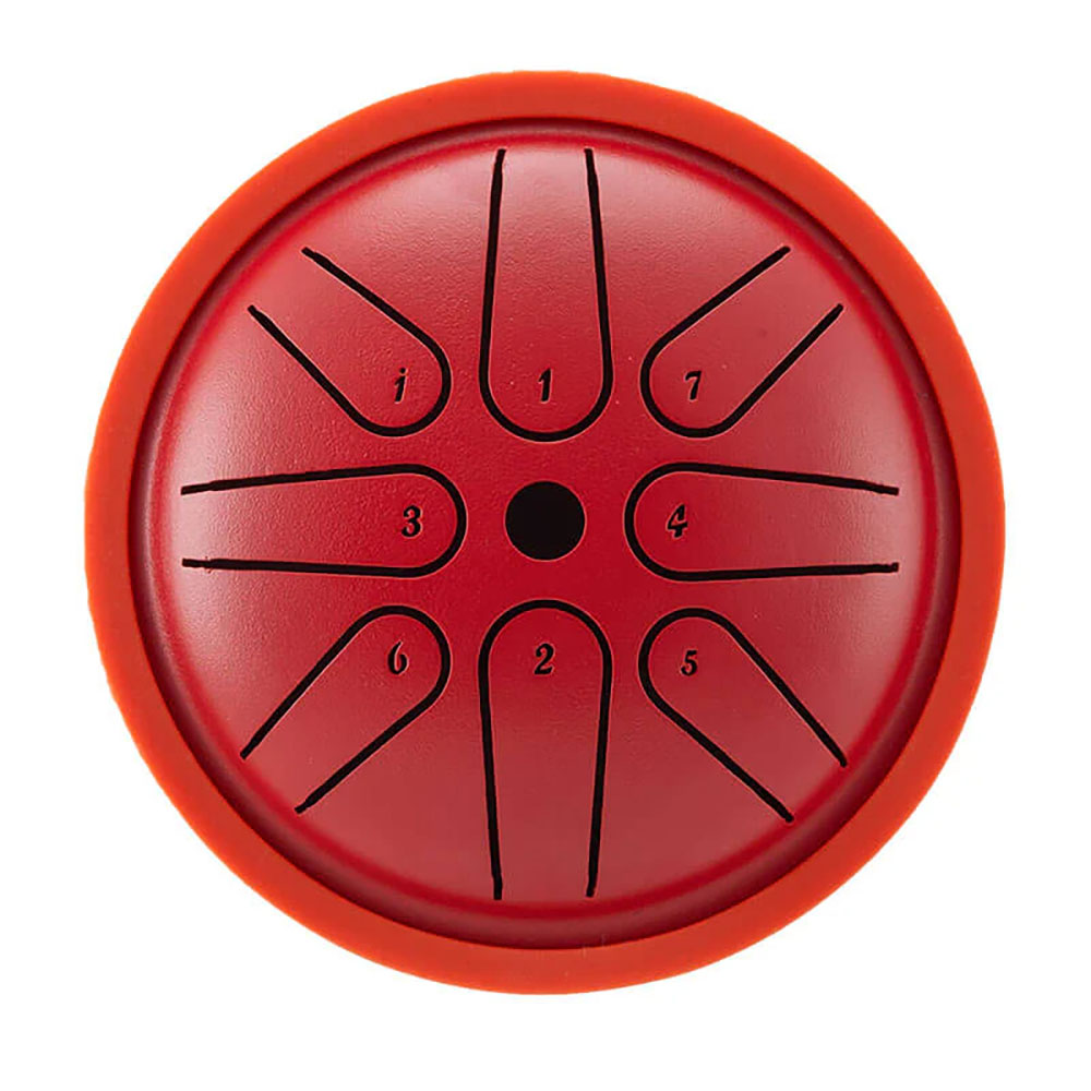 [HPY-077] HLURU Happy Drum Mini TM8-4 Red (13 cm, Carbon Steel)