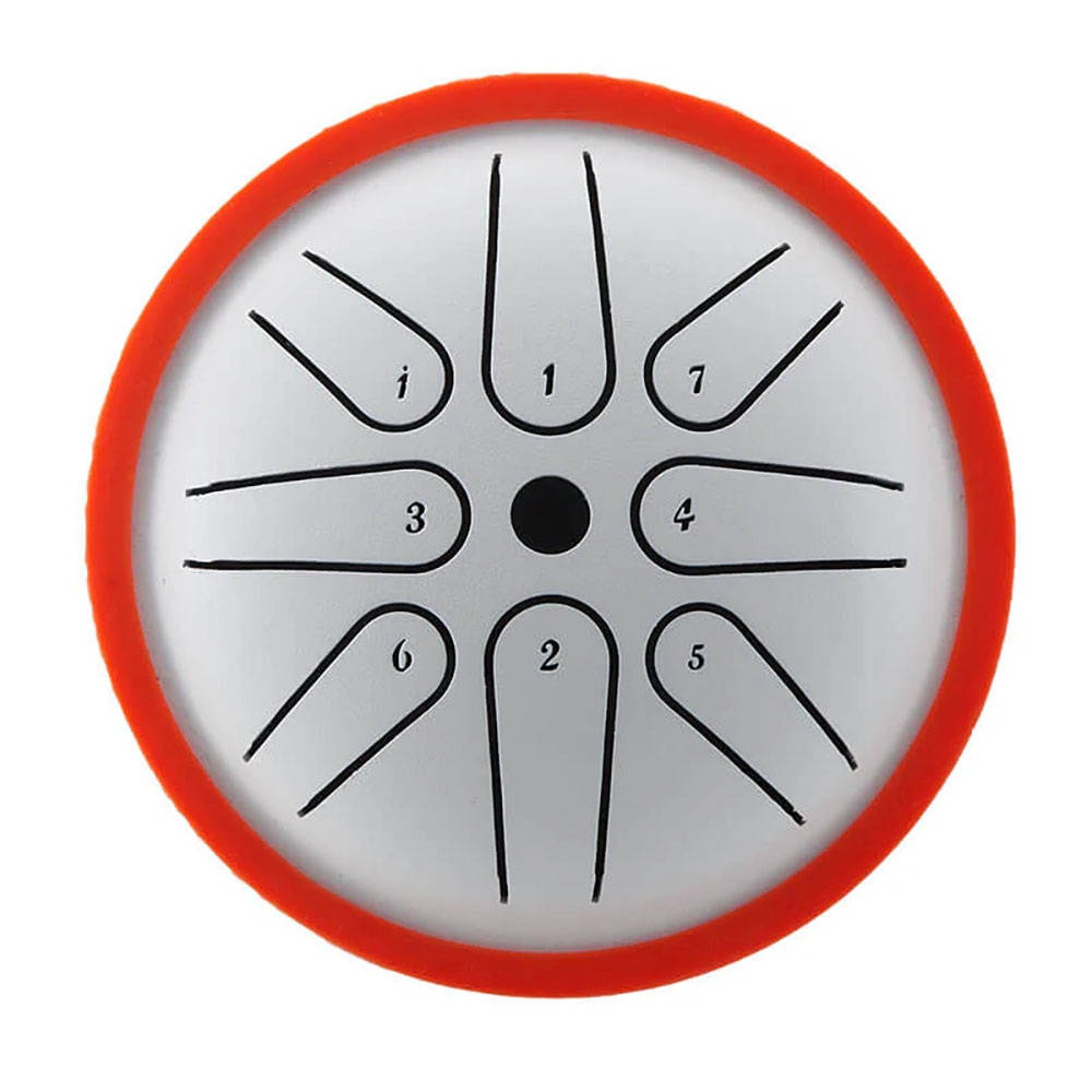 [HPY-076] HLURU Happy Drum Mini TM8-4 White (13 cm, Carbon Steel)