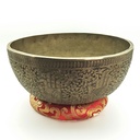 [SGP-065] KASA Lingam Jhumka Hand-Carving Hammered Singing Bowl - C#3 (27 cm, 2.2 kg)