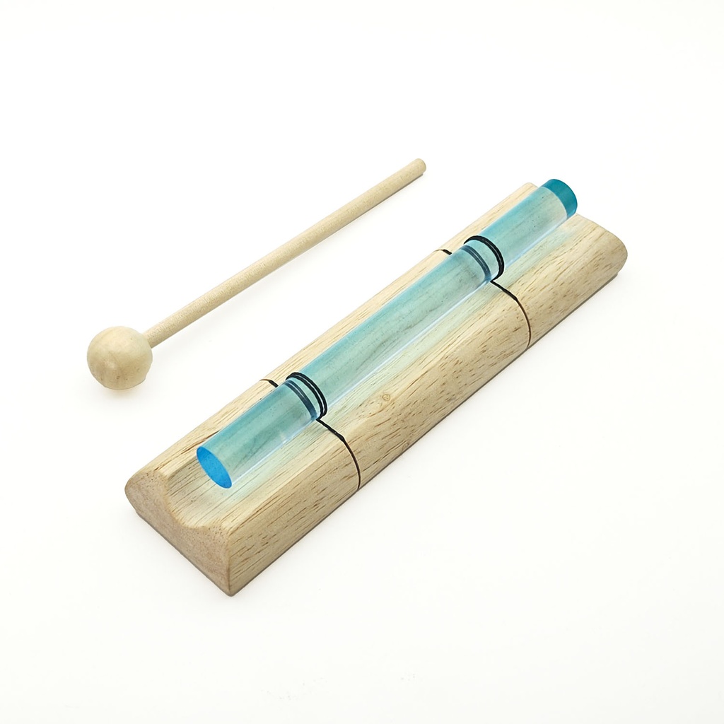 [MUI-336] Crystal Energy Chime Single Colored Blue - G7 (432 Hz, 18 cm)