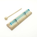 [MUI-336] Crystal Energy Chime Single Colored Blue - G7 (432 Hz, 18 cm)