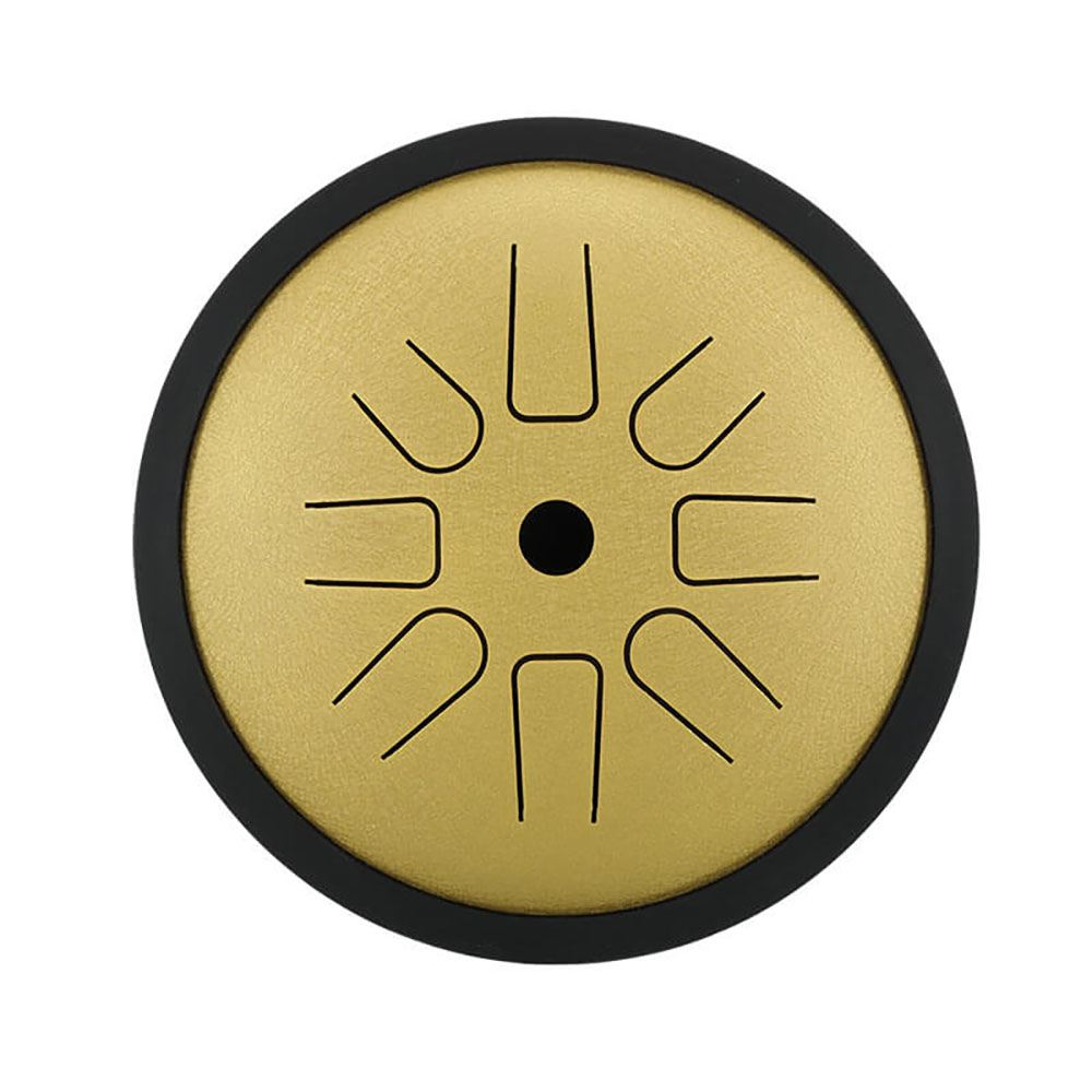 [HPY-072] HLURU Tongue Drum TP8-6 Golden "C5-Pentatonic" (17 cm, Copper Steel)