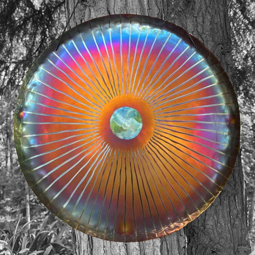 [GNG-041] UNIVERSE GONG Vento (Wind Gong) "Blue Golden Eye" VT50-0087 - Note F#2 (49 cm, 1.8 kg) (+ quality case)