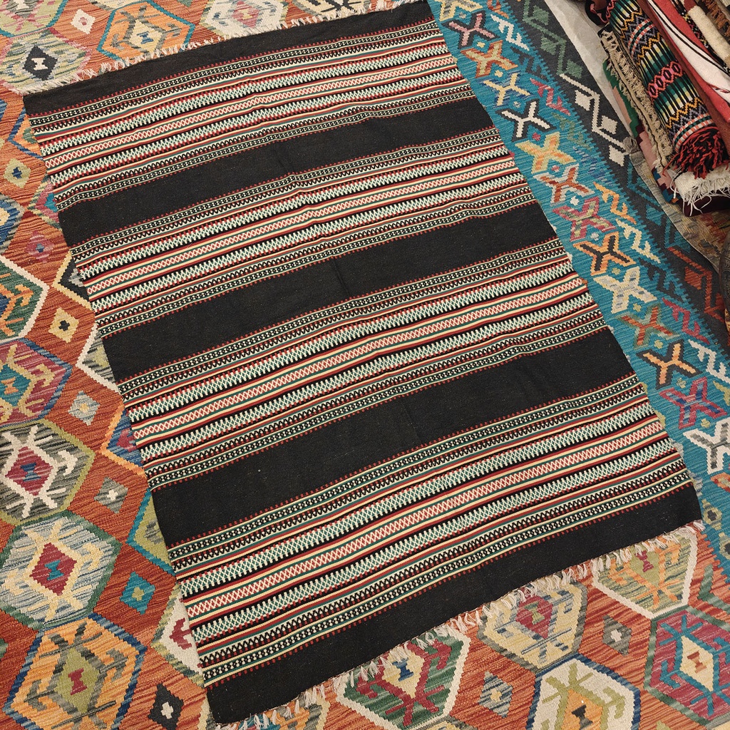 [SHB-128] Shamanic Mexican Handmade Wool Blanket (171x126 cm)