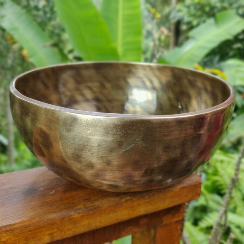 [SSH-282] Hammered Singing Bowl Tiger Eye - E3 (24 cm, 1.7 kg)