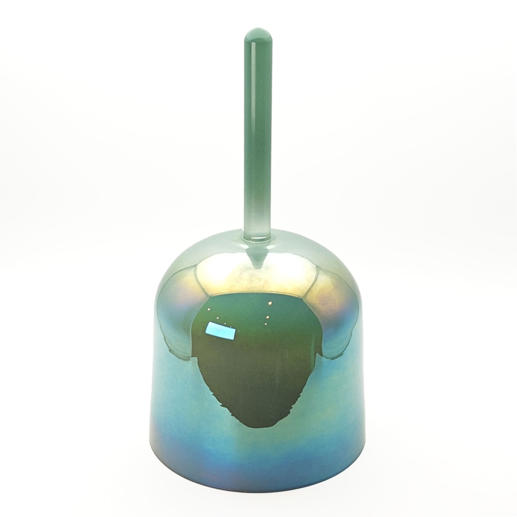 [ACB-179] Alchemy Crystal Bowl With Handle Minty Green - F4 (17 cm, 0.7 kg)