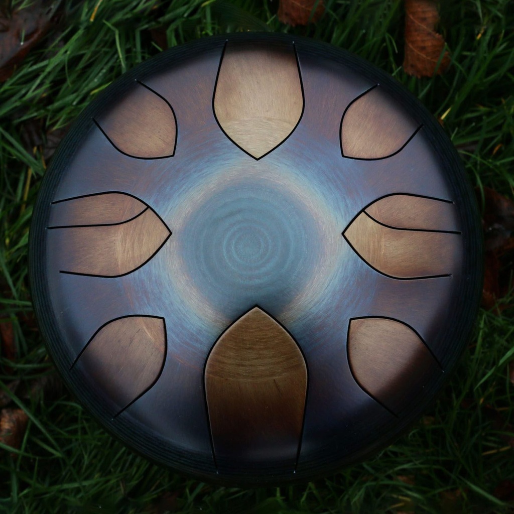 [HPY-055] SOUND NEST Tongue Drum Large Fire Finished (30 cm, 10 Notes) (+ case)