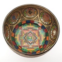 [TBH-019] Thangka Mandala Hammered Singing Bowl - A3 (21 cm, 1.5 kg)
