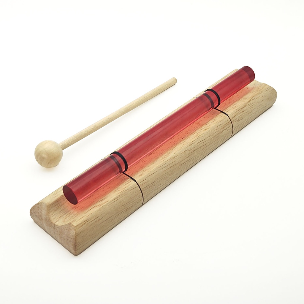[MUI-332] Crystal Energy Chime Single Colored Red - C7 (432 Hz, 22 cm)