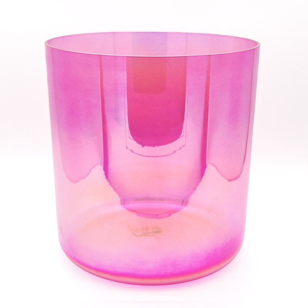[ACB-101] Alchemy Crystal Bowl "Fuchsia Rose" - C4 (19 cm, 0.8 kg, 3 mm)