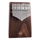 [MUI-294] HLURU Kalimba KX17 Black Walnut (17 Keys, Wedge-Shaped) (+ case)