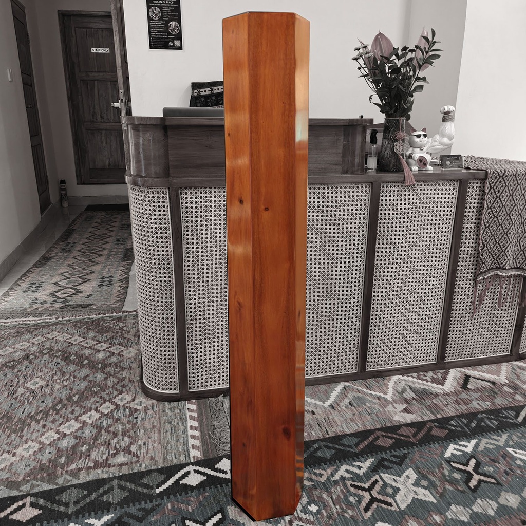 [MUI-064] Rain Pillar Standing Shaker Mahogany Wood (125 cm, 12.5 kg, 40 min) (+ case)