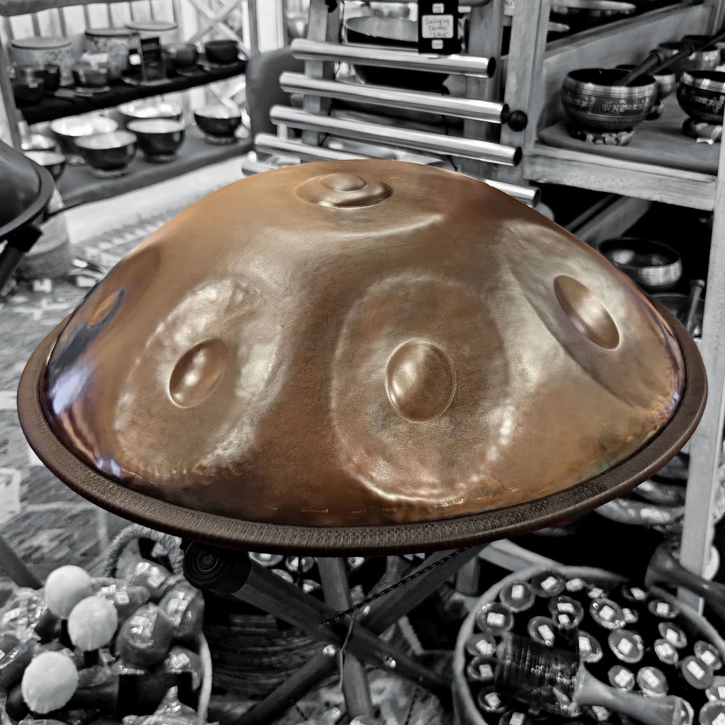 [HDP-015] Handpan "D Hijaz" Brown (58 cm) (+ case)