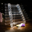 [CMU-001] Clear Crystal Harp Medium (8 Notes, 432 Hz) (+ hard case)