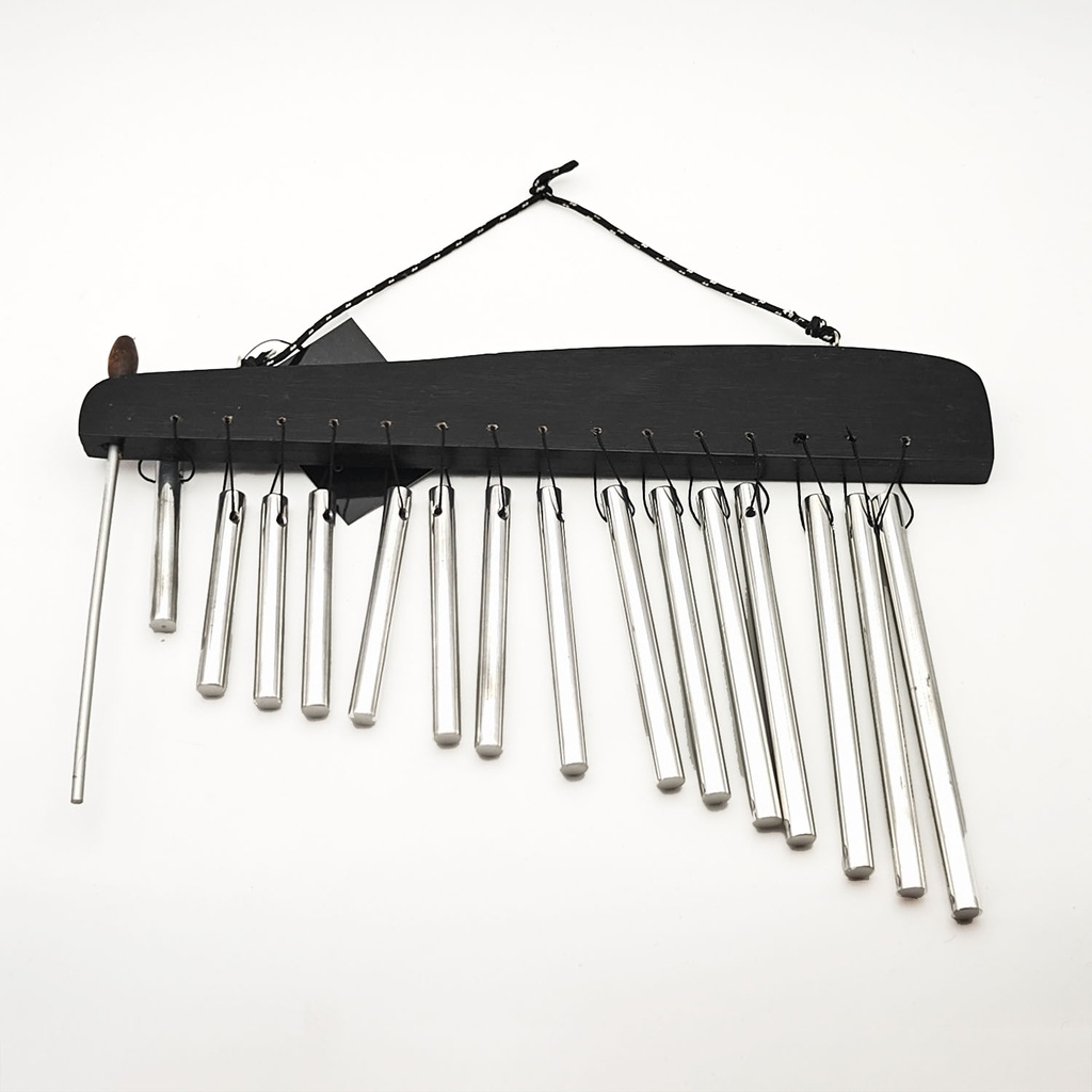 [WCH-051] Bar Chimes Wooden Black Medium (15 strings, 30 cm)