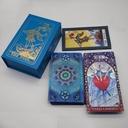[CDK-038] Neo Rider Waite Tarot Azure Silver Waterproof Card Deck