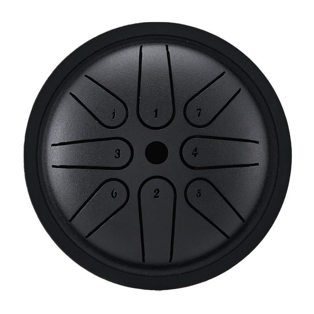 [HPY-056] HLURU Happy Drum Mini TM8-4 Ink Black (13 cm, Carbon Steel)