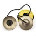 [TSH-049] Bronze Tingsha Plain Tiger Eye (Karatals) (8 cm, 500 gr) (+ case)