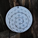 [GNG-026] SOUND NEST Pocket Gong "Flower Of Life" (8.5 cm, Stainless Steel)