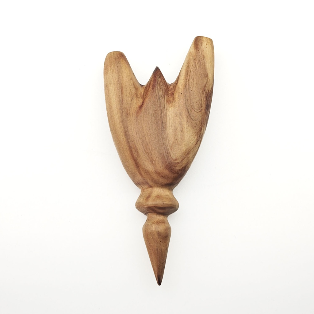 [RPA-135] Wooden Kuripe Pipe Strange-Shape (Cemara Wood)