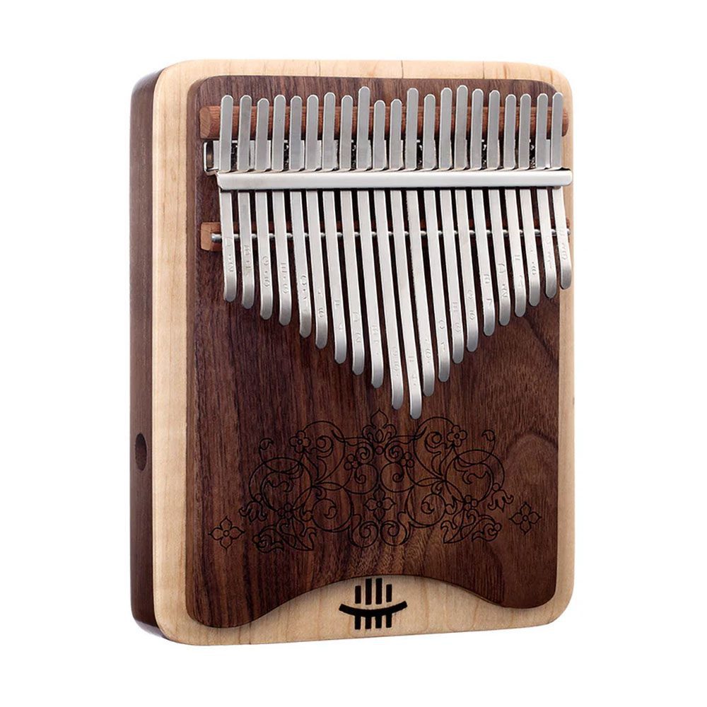 [MUI-188] HLURU Kalimba Wah-Wah KZ-21 (21 Keys, Double Layer (Black Walnut＆Maple))