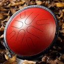 [HPY-050] HLURU Tongue Drum TA8-10 Galaxy Red (25 cm, Copper Steel)