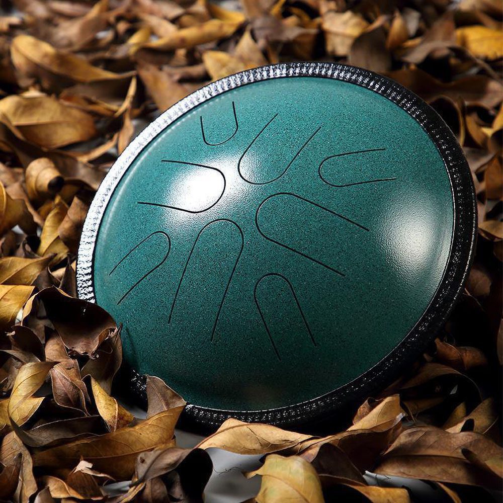 [HPY-047] HLURU Tongue Drum TA8-10 Malachite (25 cm, Copper Steel)