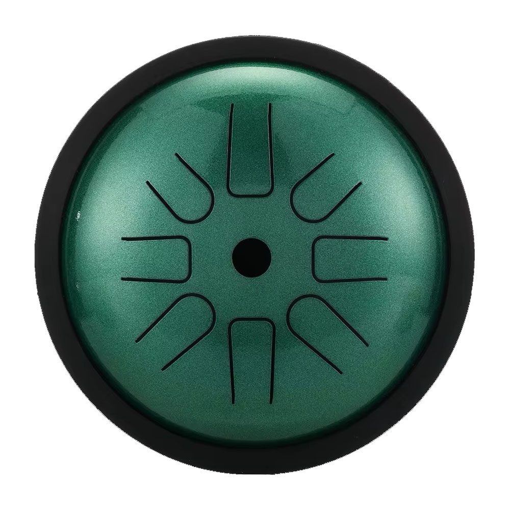 [HPY-043] HLURU Tongue Drum TP8-6 Jewel Green "D5-Major" (17 cm, Copper Steel)