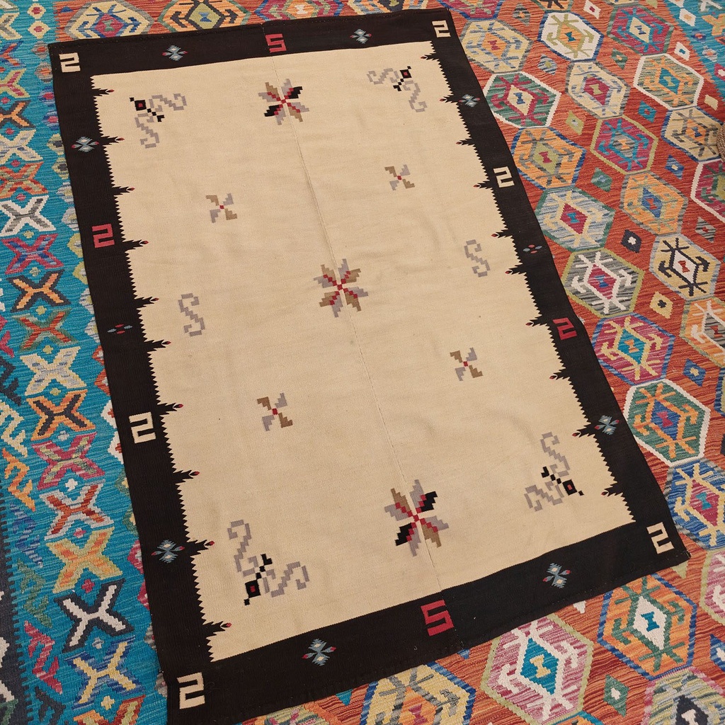 [SHB-118] Shamanic Mexican Handmade Wool Blanket (195x133cm)