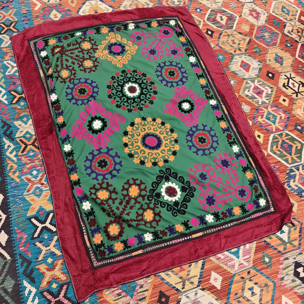 [SHB-103] Shamanic Mexican Handmade Cotton Blanket (180x136cm)