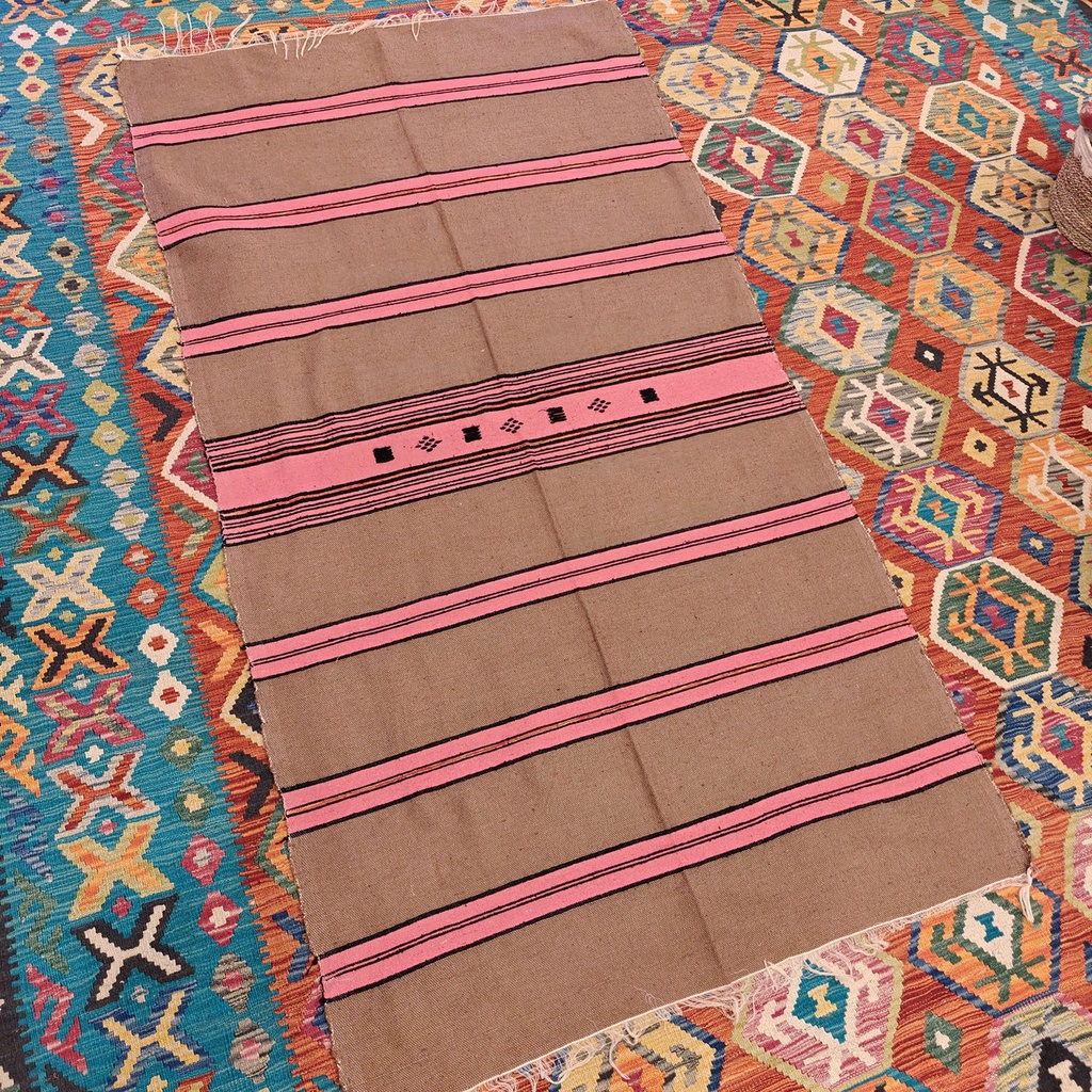 [SHB-102] Shamanic Mexican Handmade Wool Blanket (210x115cm)