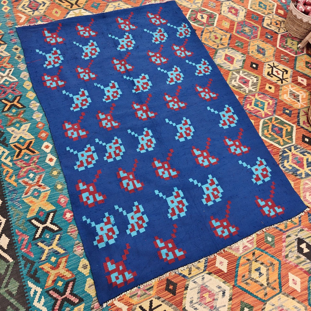 [SHB-089] Shamanic Mexican Handmade Wool Blanket (196x128cm)