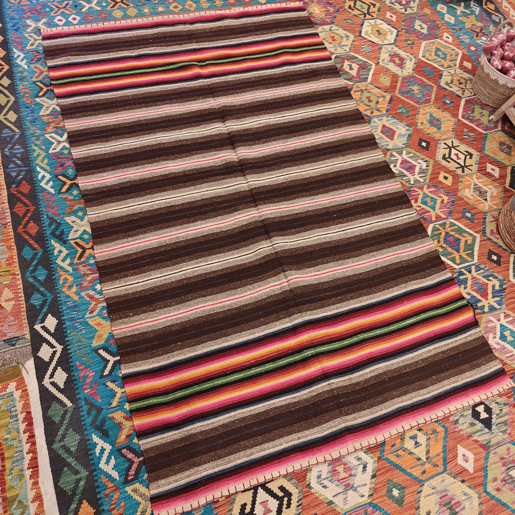 [SHB-082] Shamanic Mexican Handmade Wool Blanket (238x150cm)