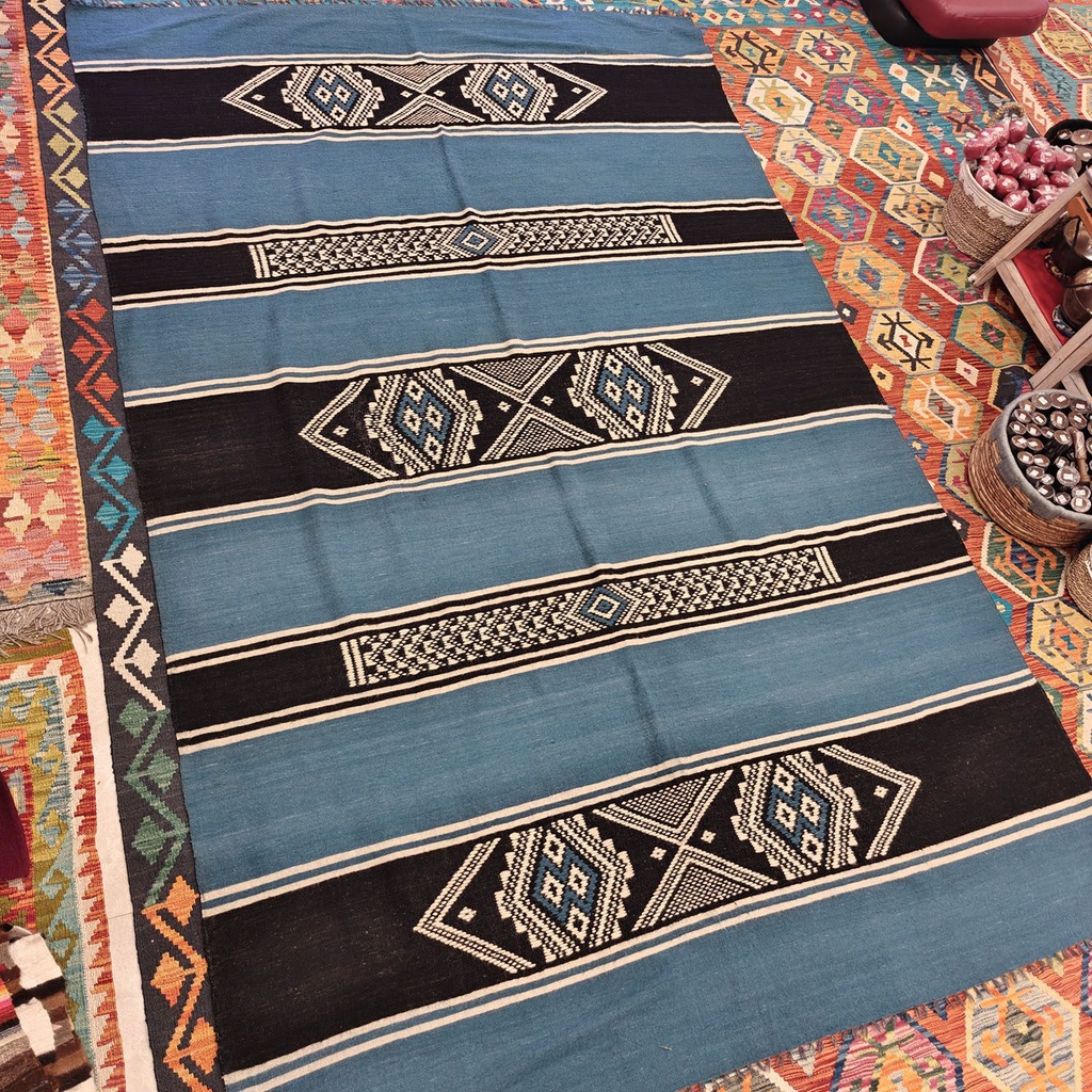 [SHB-081] Shamanic Mexican Handmade Wool Blanket (290x186cm)