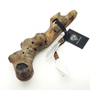 [FLT-140] JUANG FLUTES Branch Ocarina - G Aeolian (432 Hz, 26 cm, Teakwood) (+ pouch)