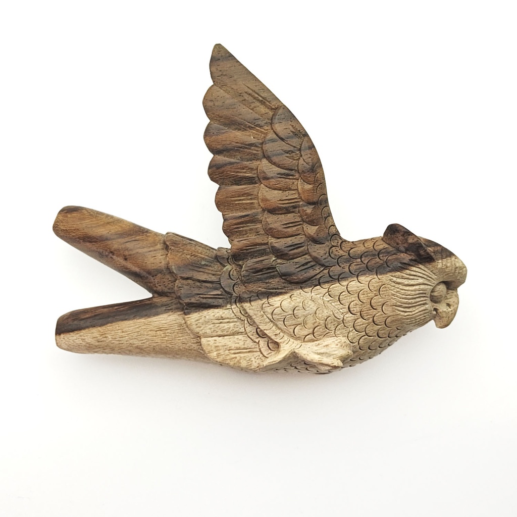 [RPA-111] Wooden Kuripe Pipe "Flying Owl" (Sono Wood)