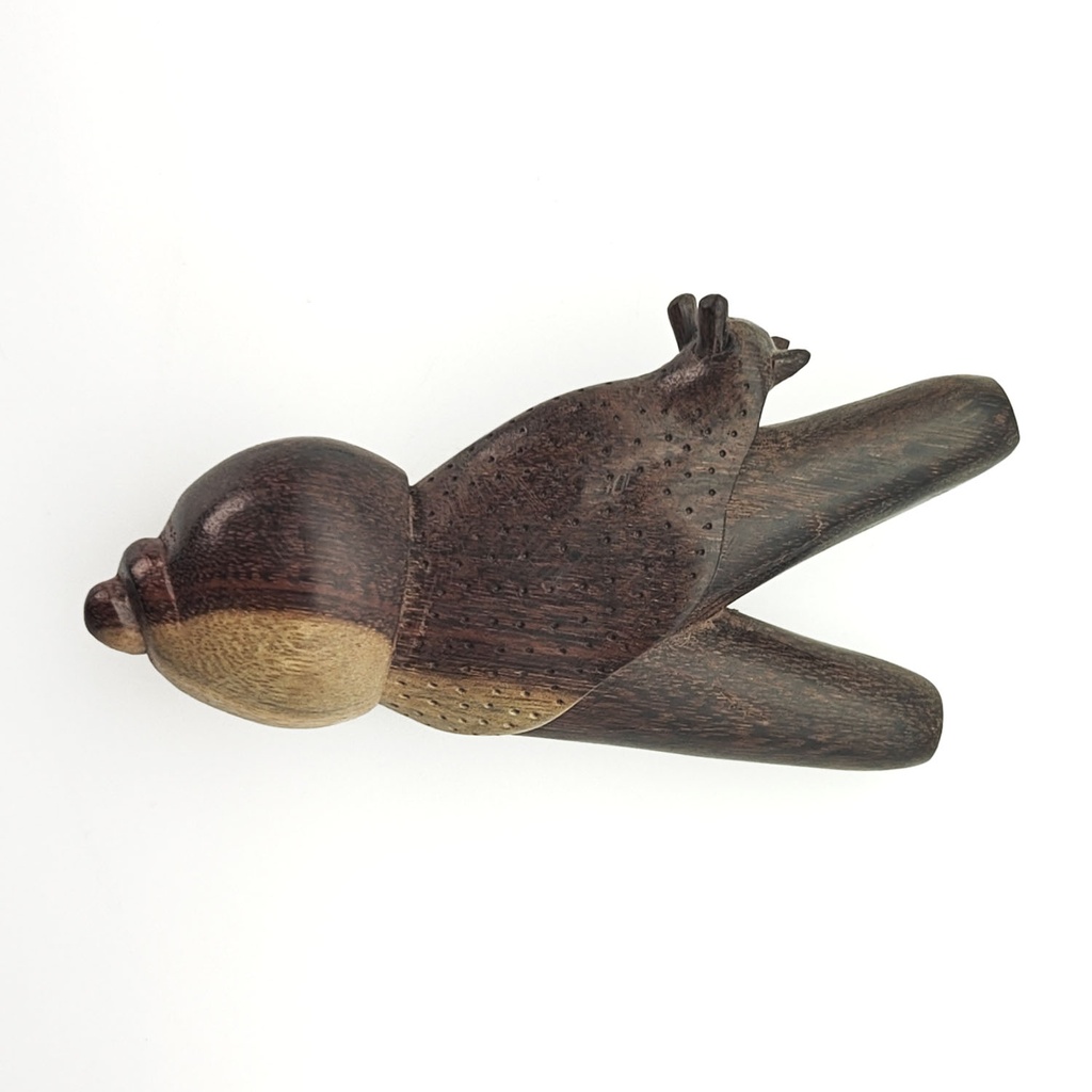 [RPA-105] Wooden Kuripe Pipe "Snail" (Tamarind Wood)