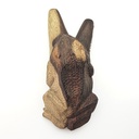 [RPA-102] Wooden Kuripe Pipe "Bufo Frog" (Tamarind Wood)