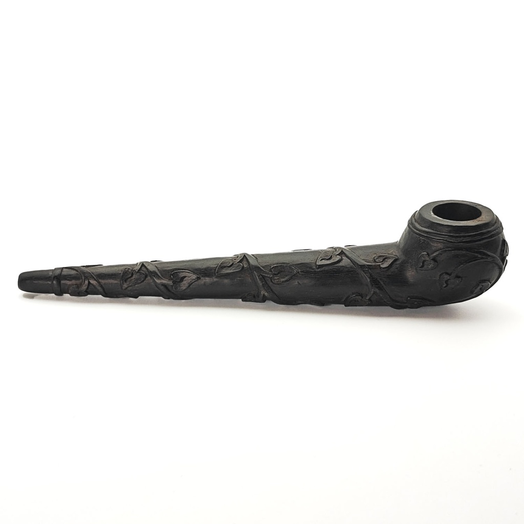 [RPA-087] Smoking Pipe Ebony Wood "Madre Aya Liana" (21 cm)