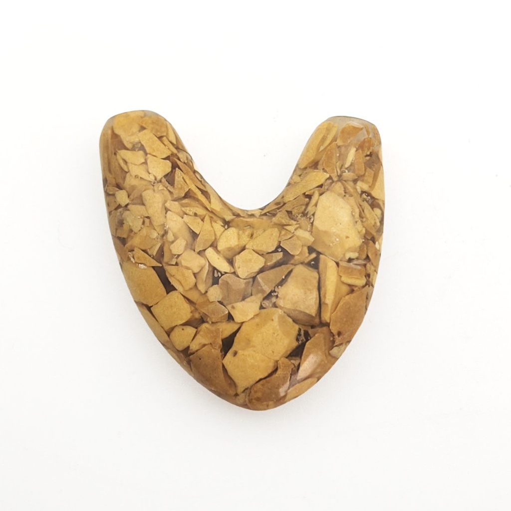 [RPA-083] Bamboo Fosil Kuripe Rapeh Applicator "Heart"