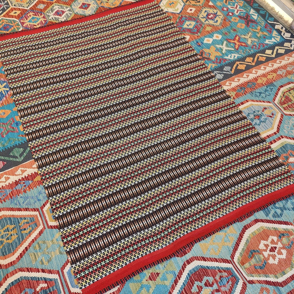 [SHB-048] Shamanic Mexican Handmade Cotton Blanket (200x142cm)