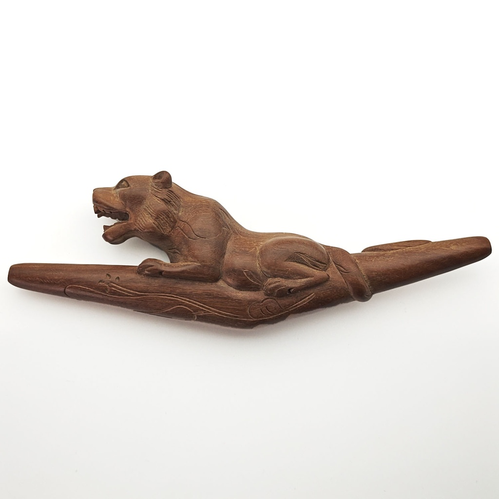 [RPA-063] Wooden Tepi Pipe "Jaguar" (Sawo Wood)