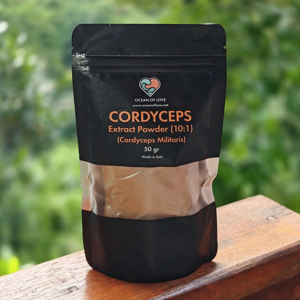 [PLT-023] Cordyceps Mushroom Extract Powder (10:1) (Cordyceps Militaris) (50 gr)